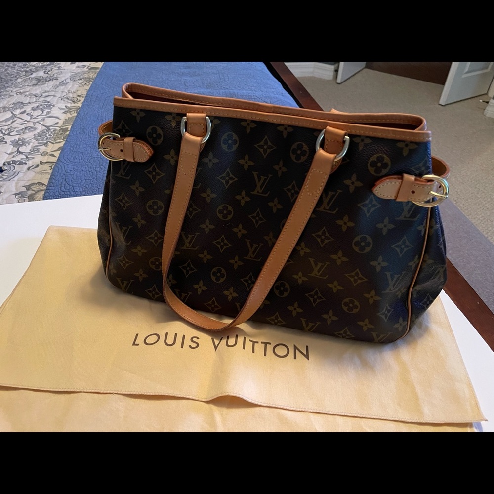 Auth Louis Vuitton Batignolles Bag Classic Monogram Tote Gently Used